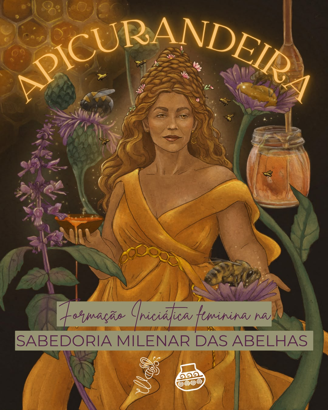 Arte original da formação Apicurandeiras